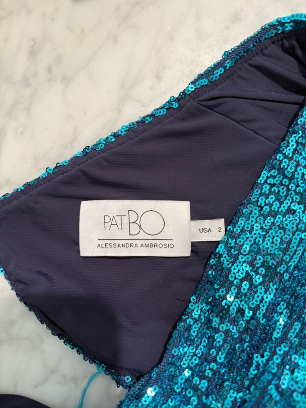 PATBO Alessandra Ambrosio cutout feather-trimmed sequined tulle mini dress - Picture 3 of 4